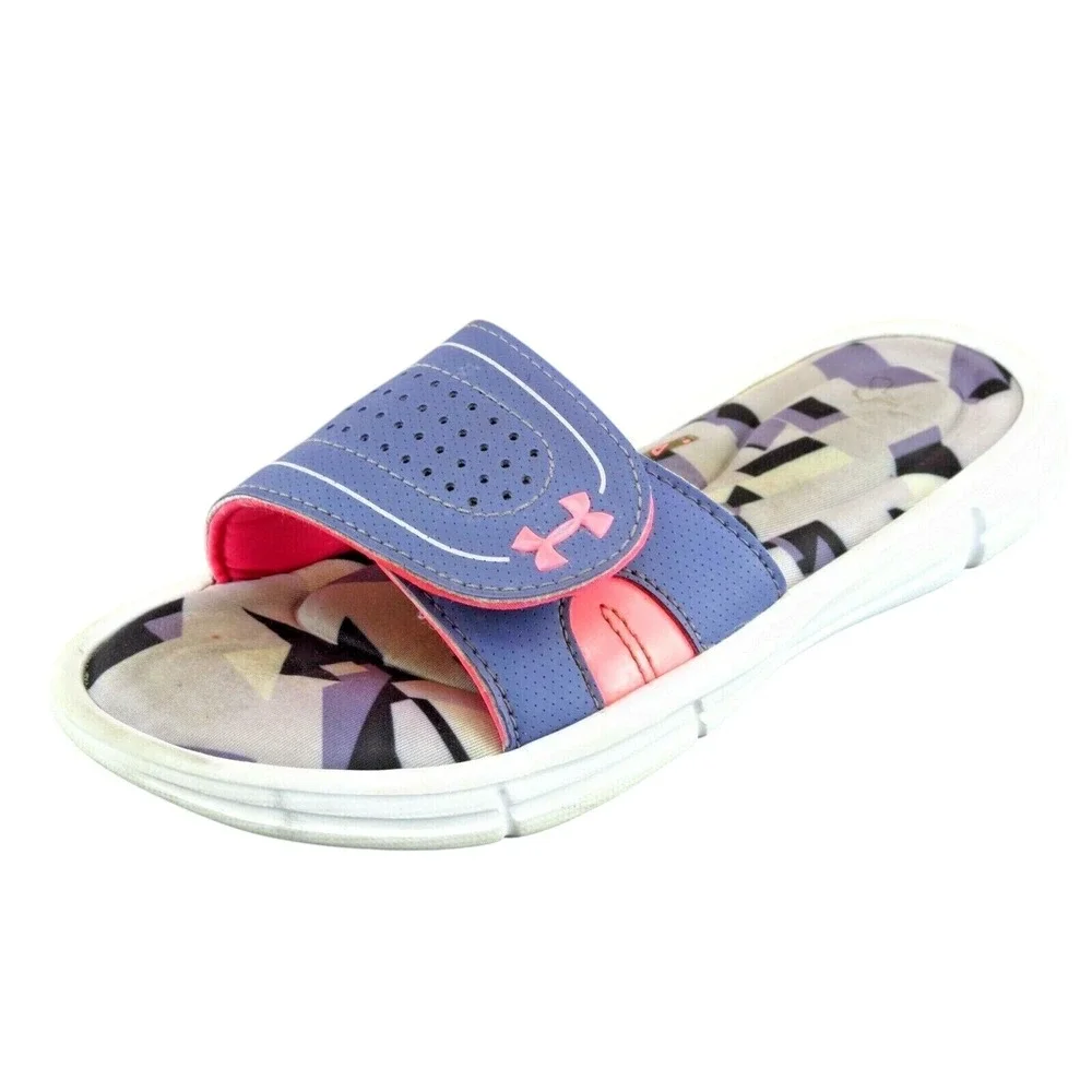 Under Armour Youth Girls Shoes Size 3 M‎ Purple Slides Synthetic 4201465076